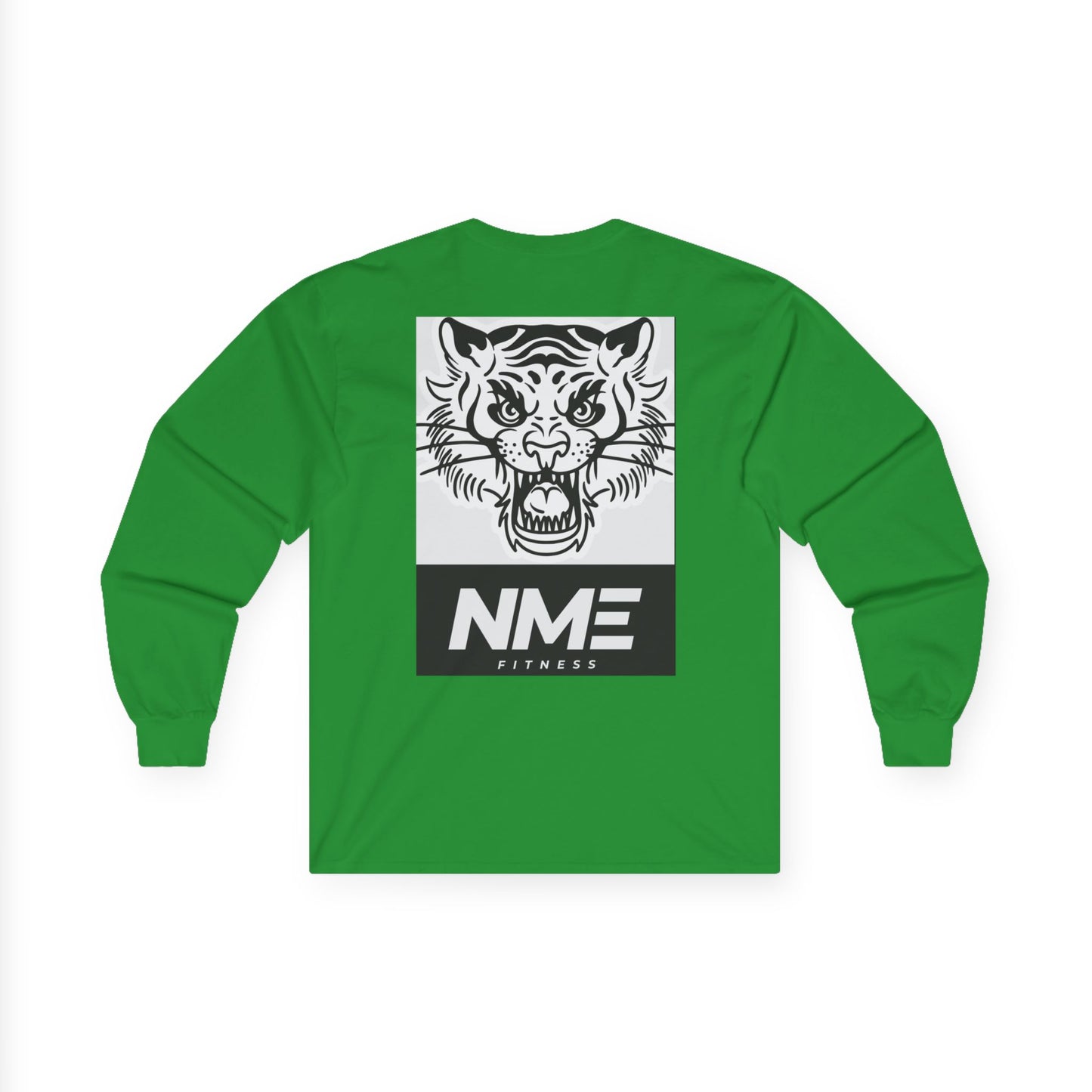 NME Fitness Unisex Long Sleeve Tee - Fierce Tiger Design