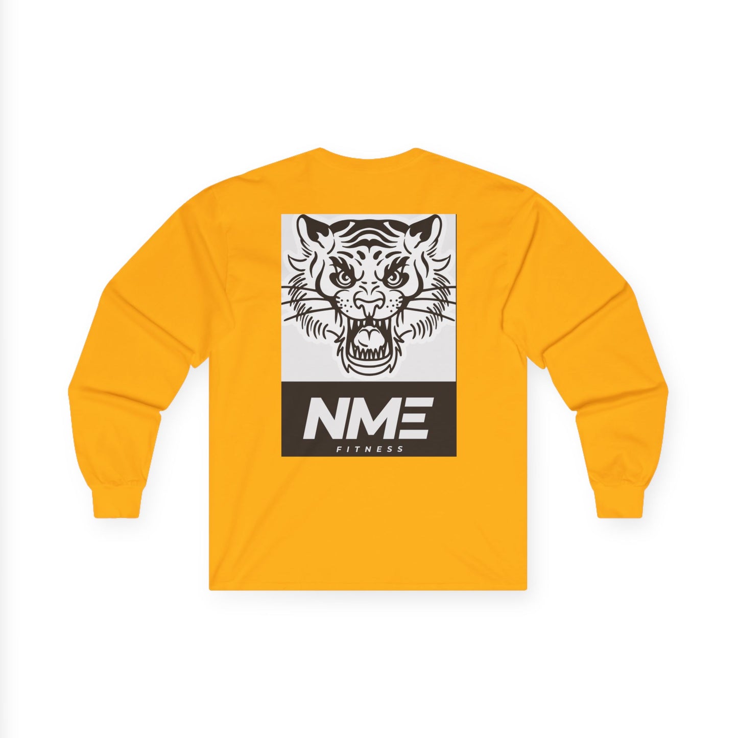 NME Fitness Unisex Long Sleeve Tee - Fierce Tiger Design