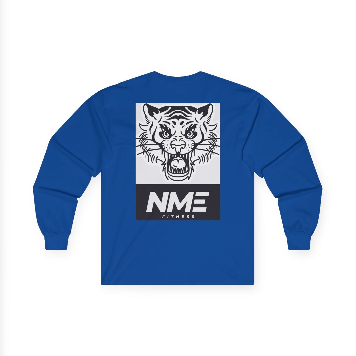 NME Fitness Unisex Long Sleeve Tee - Fierce Tiger Design
