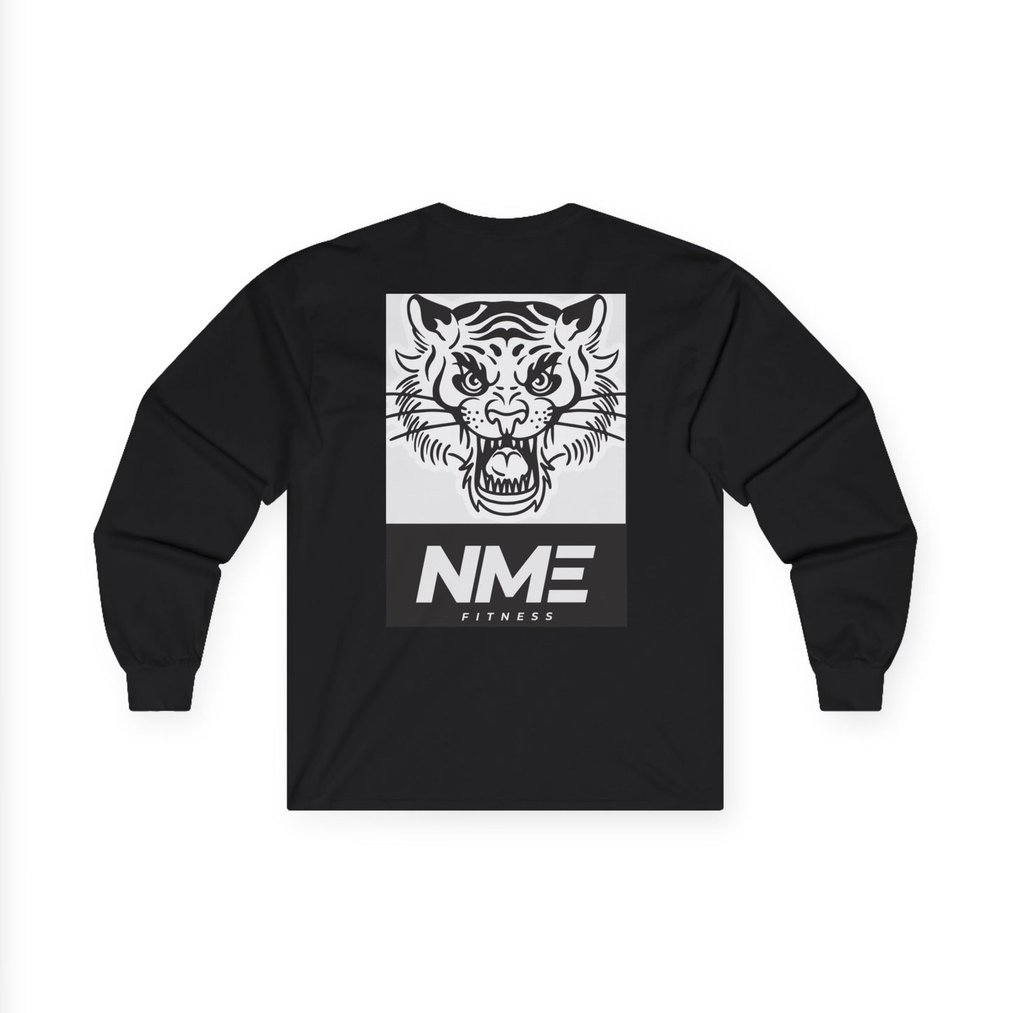 NME Fitness Unisex Long Sleeve Tee - Fierce Tiger Design