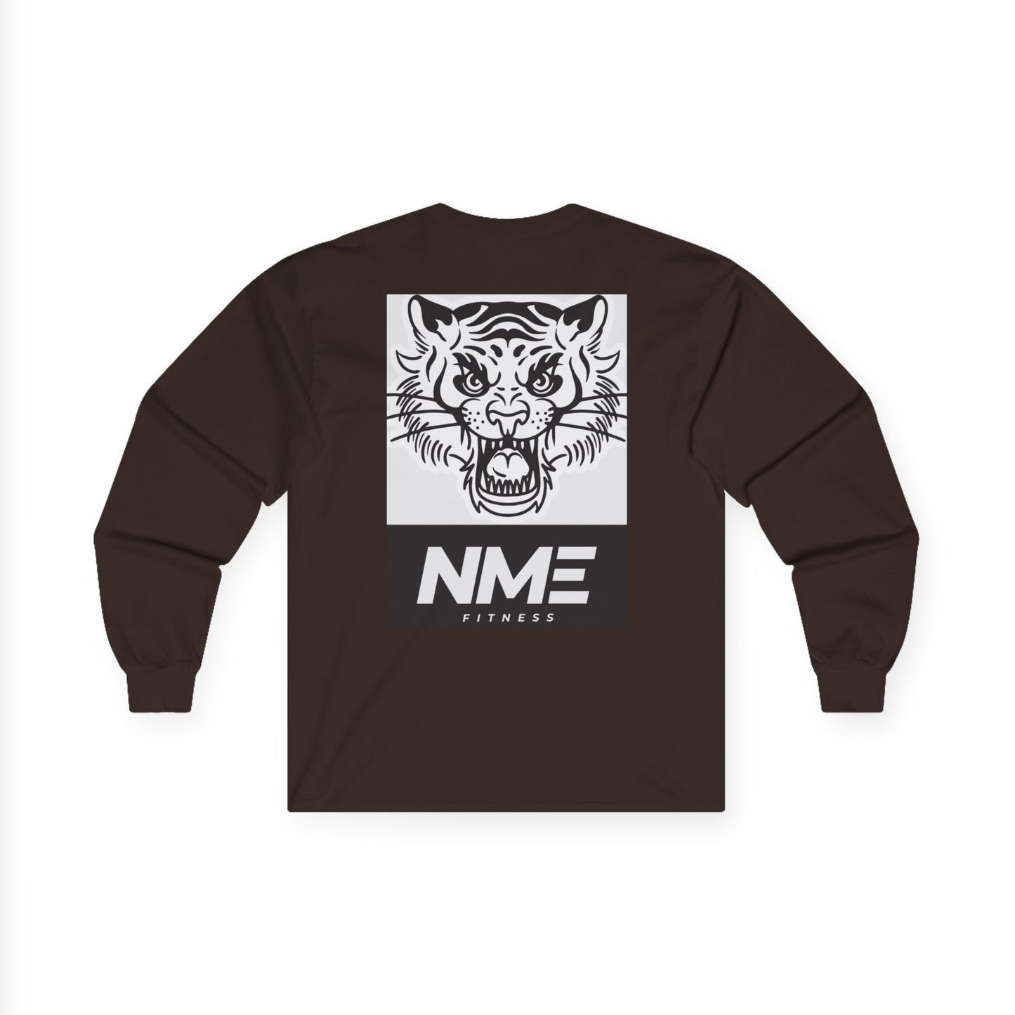 NME Fitness Unisex Long Sleeve Tee - Fierce Tiger Design