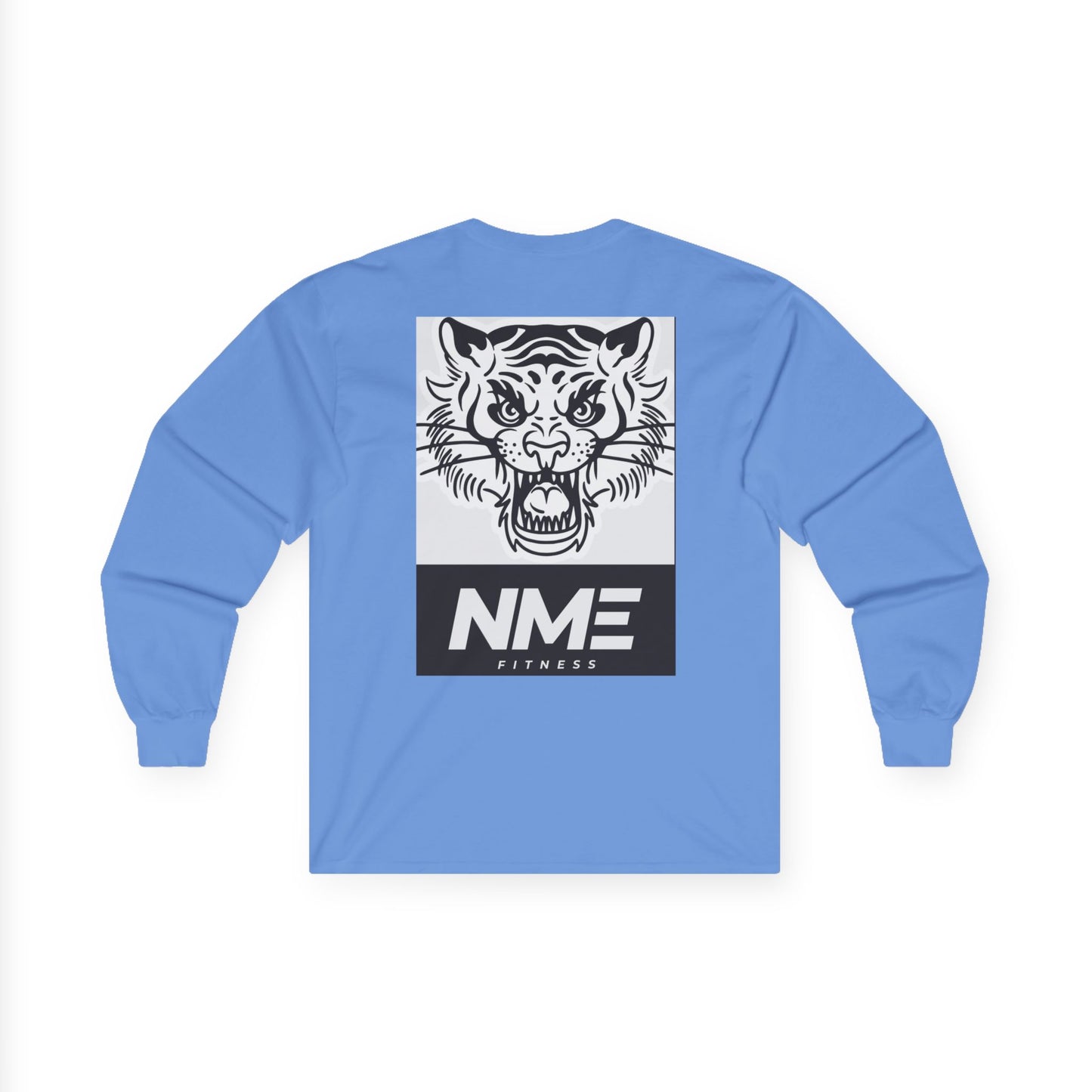 NME Fitness Unisex Long Sleeve Tee - Fierce Tiger Design