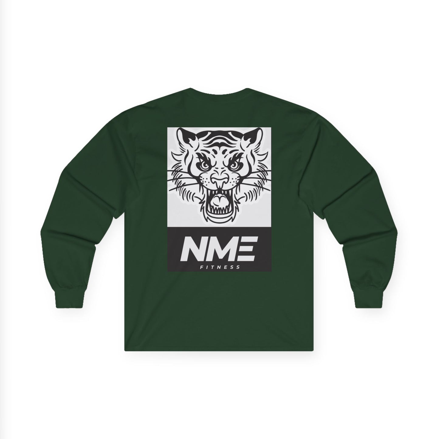 NME Fitness Unisex Long Sleeve Tee - Fierce Tiger Design