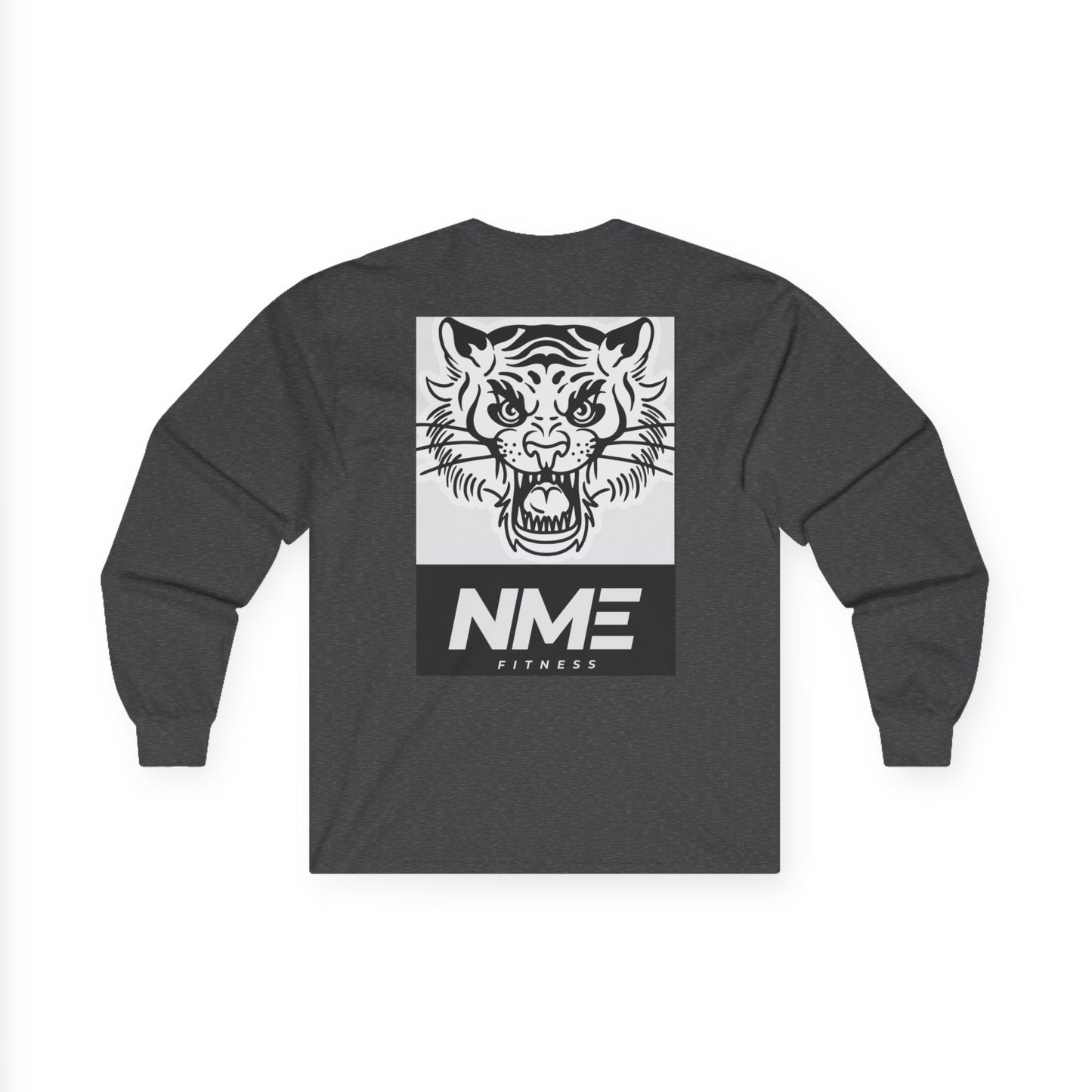 NME Fitness Unisex Long Sleeve Tee - Fierce Tiger Design