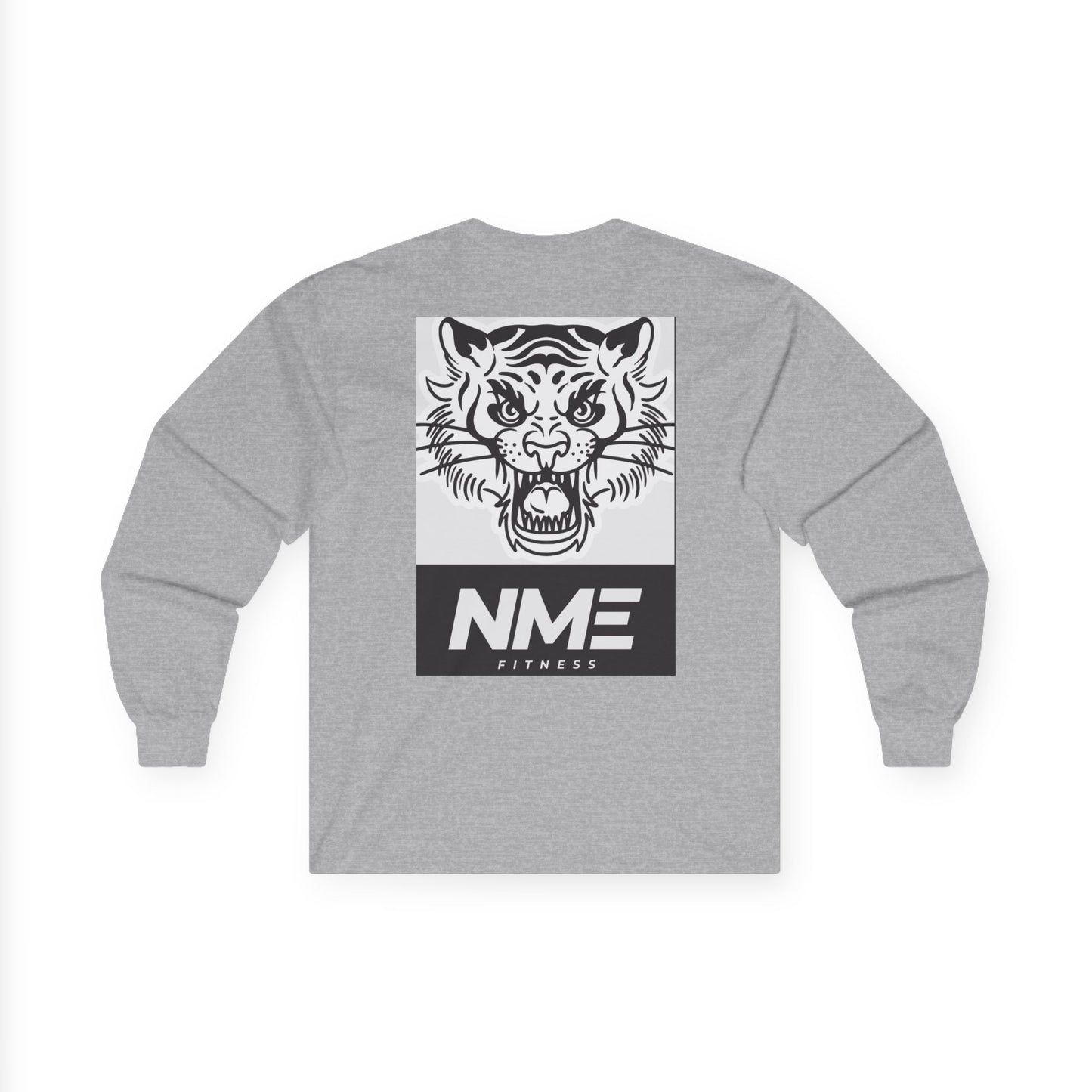 NME Fitness Unisex Long Sleeve Tee - Fierce Tiger Design