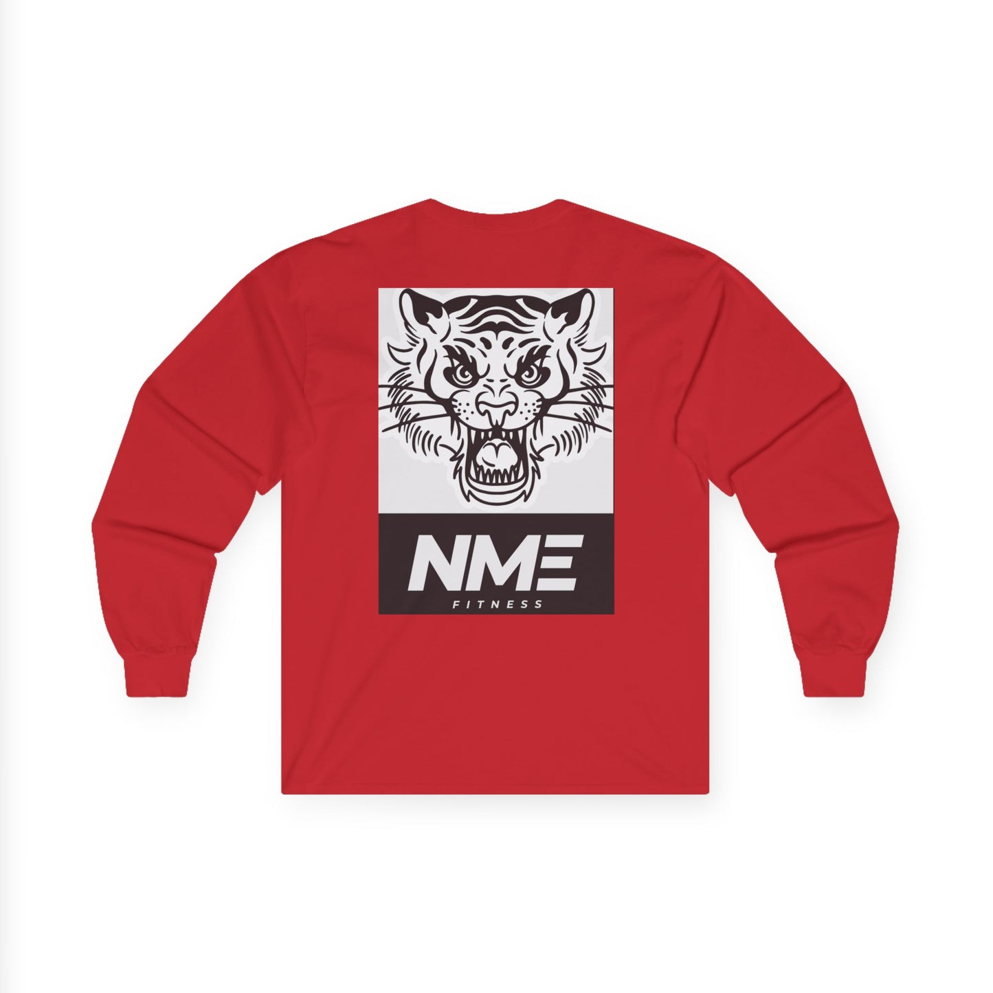NME Fitness Unisex Long Sleeve Tee - Fierce Tiger Design