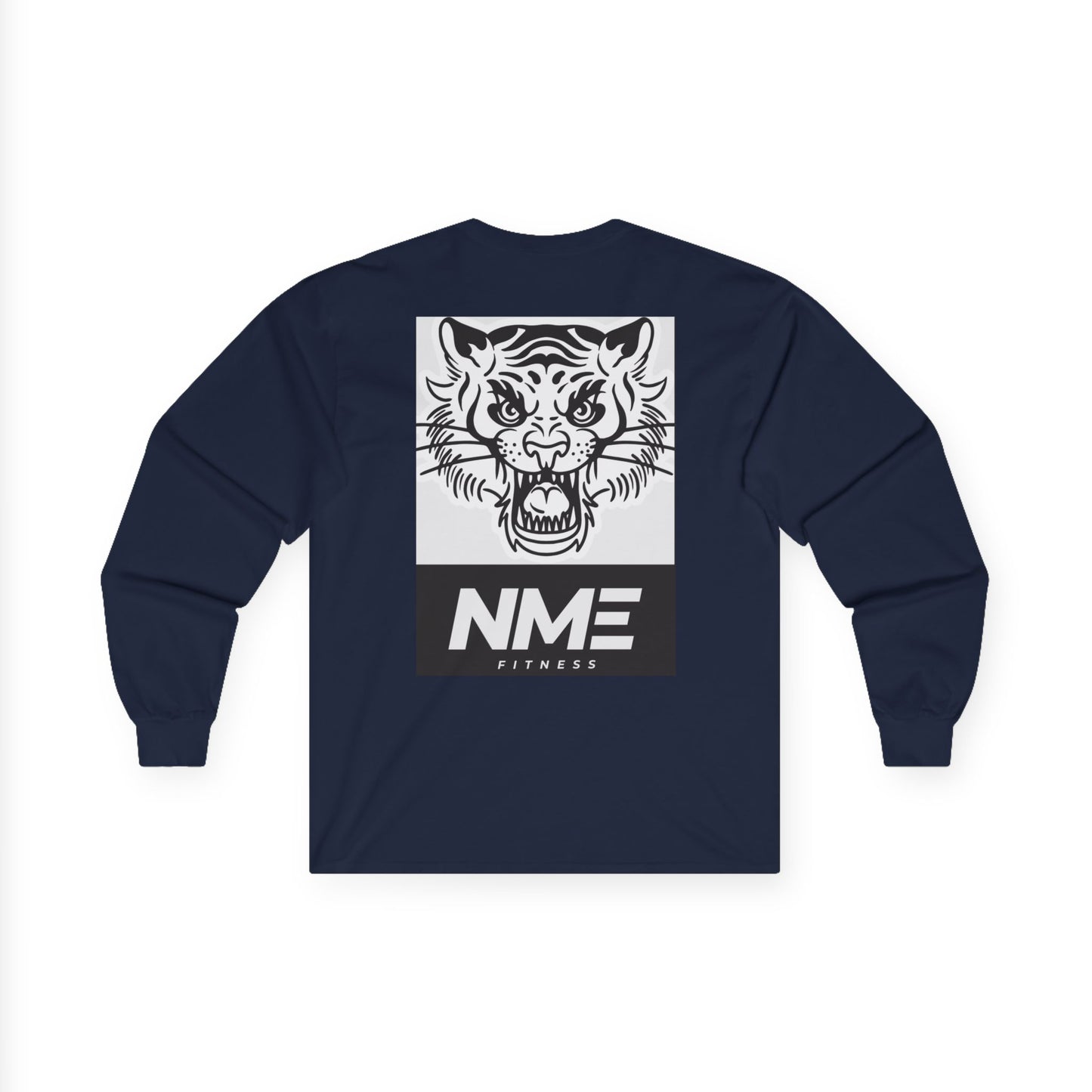 NME Fitness Unisex Long Sleeve Tee - Fierce Tiger Design