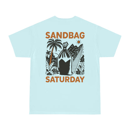 Tropical Orange Sandbag Saturday T-Shirt